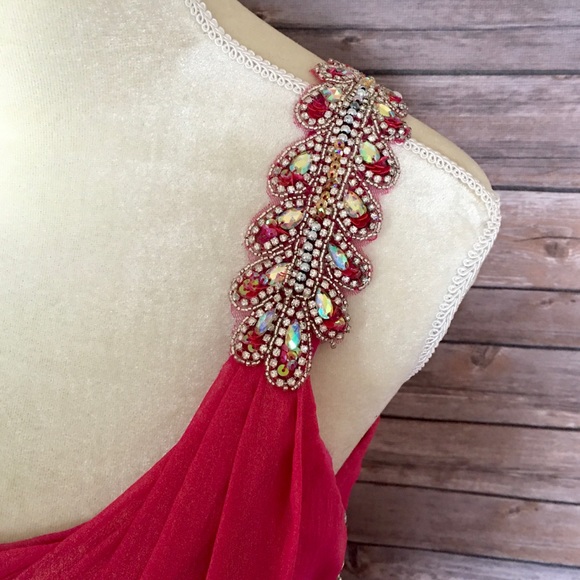 🔥Prom Terani Couture Fuchsia Gown 8/S - Picture 6 of 8